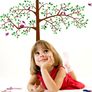 Trees with Birds & Nest Wall Sticker Image 2