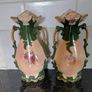 Beautiful pair of antique mantel vases Image 2