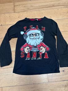 Boys Santa long sleeve top