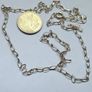 Vintage 9ct Solid Gold Oval Link Chain Necklace 57cm Image 3