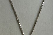 Vintage Sterling Silver 925 Fine Zirconia Pendant and Necklace length 21" - 8,46g