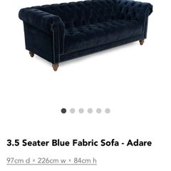 Navy sofa