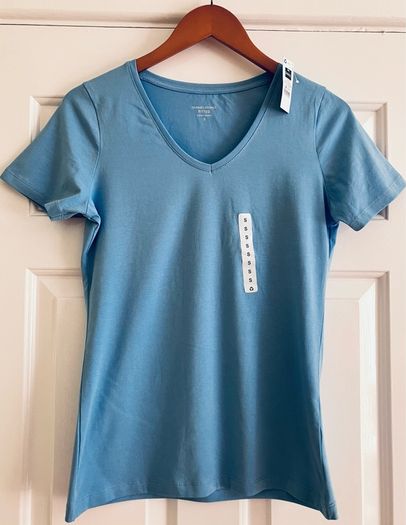BNWT Size 10 Blue Fitted T Shirt by Dunne's