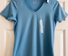 BNWT Size 10 Blue Fitted T Shirt by Dunne's