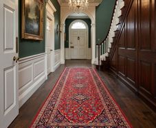Large Persian Keshan 303cm x 100cm Runner Rug Carpet