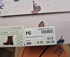 Girls shoes - hardly used, see label picture for details