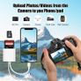 SD Card Reader for iPhone iPad, Lightning+USB C Memory Card Reader Adapter USB C SD Card Reader with Dual Slot MicroSD/SD USB OTG Adapter Camera Card Viewer, Plug and Play Image 4