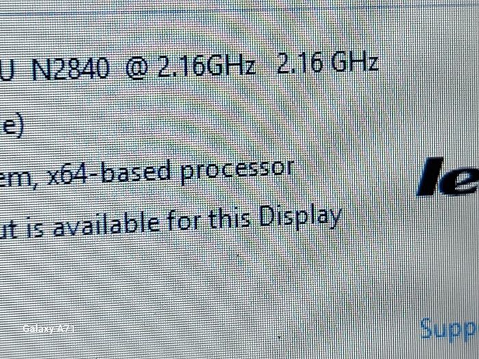 Lenovo G40-30 Model 80FY, Intel Celeron CPU N2840, 2.16GHz, 2GB Ram, 500GB HDD, Windows 8, Chrome and VLC for best Movie experience