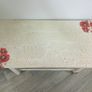 Upcycled crackled poppy table Image 4