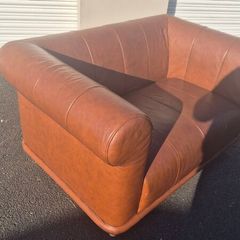 IKEA VISKAFORS "Loveseat" 1.5 Seater Sofa - Brown Leather