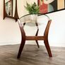 Vintage Retro Mid Century Teak & Glass Coffee Table Image 2