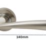 Internal Door Handle Set with Lock Complete Door Pack with Hings , Thumb Turn & Fixings Privacy Turn & Release (Phantom, Polished Chrome) Image 3