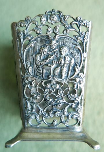 Vintage Container Holder Continental Silver 800 - 49g