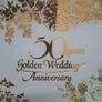 Glass platter 50 years Golden Wedding Image 3