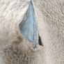 Topshop MOTO Light Wash Denim Sherpa Jacket UK 10 Image 6
