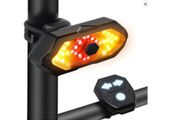 Bike Tail Light Smart Bicycle Turn Signal Lights USB Rechargeable with Remote Control