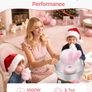 Cotton Candy Machine Commercial, 1000W Electric Candy Floss Maker, Easy Use with 38cm Stainless Steel Bowl and Sugar Scoop, Makes Hard Candy for Home Kids Birthday, Family Party Image 4