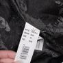 Desigual Black Velvet Embossed Floral Pattern High Neck Longline Coat 8UK/36EU Image 5