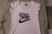 women's white v neck t shirt