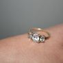 Stunning Radiant Round  Ring 9c Solid Real Gold 375 -  2,9g Image 10