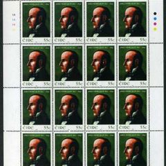 2007 Ireland Birth Centenary of James Fintan Lalor (Nationalist & Journalist) Commemorative Stamp Sheetlet Plate 1A1A1A1A Mint Never Hinged (MNH)