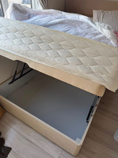 Small Double Ottoman Bed  Mattress &Headboard