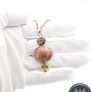 Vintage Sunstone, Citrine & Smoky Quartz 925 Sterling Silver Necklace Image 7