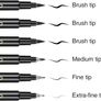 Calligraphy Pens Calligraphy set for Beginners Brush Pens - APOGO 6 Pack Caligraphy Beginners set Caligraphy Pens for Writing, Calligraphy Book, Bullet Journal Accessories, Black Pen Art Writing pens Image 2