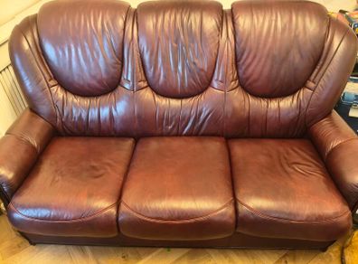 Brown Leather Couch