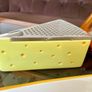 Mid Century Modern Italian Ceramic Cheese Plate from Bassano 1970s and matching Dimpled Parmesan Grater Image 6
