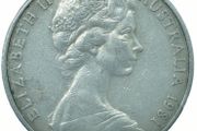 Australia Elizabeth II.  20 Cents 1981