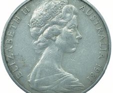 Australia Elizabeth II.  20 Cents 1981