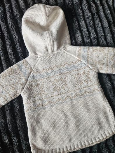 The Little White Company Knitted Jumper with Hood