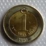 Turkey Ataturk Bimetal collector coin | 1 Yeni Lira 2005 | Sealed Image 4