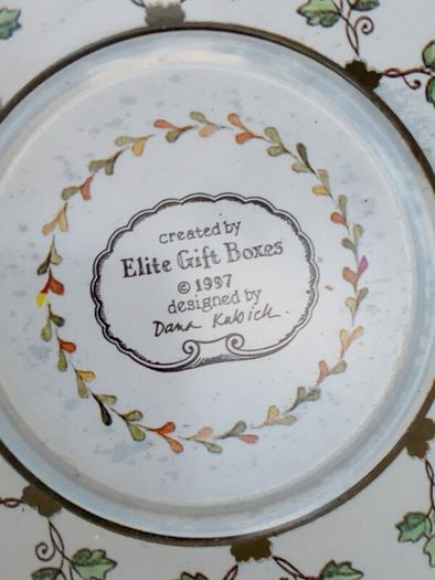 Beautiful Thin Tin Cup/Saucer/Lid