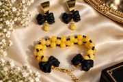 Genuine Honey Jade Jewelry Set