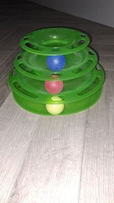 3 Layer Cat Toy with balls