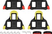 4 Pieces Cleats for Cycling Shoes, Cycling Cleats Compatible with Shimano SPD Cleats, Bicycle Pedal Cleats for Cycling Shoes with Leg Straps, for Indoor Outdoor Bike Sport