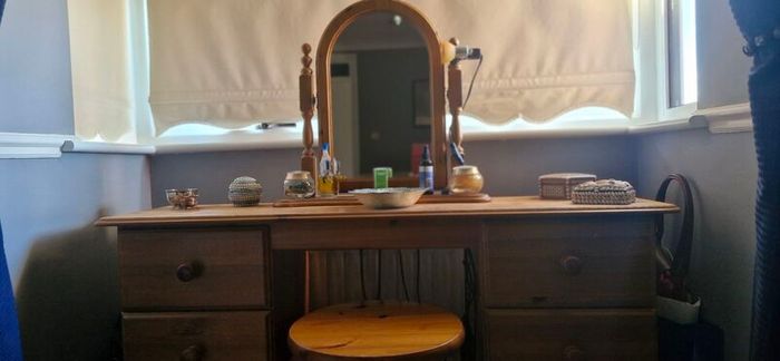 Dressing Table, mirror and stool