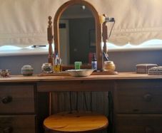 Dressing Table, mirror and stool