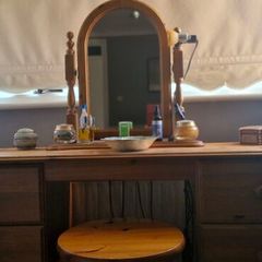 Dressing Table, mirror and stool