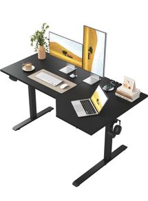 L-shaped Height Adjustable Desk, 160 x (60-90 cm), Electric Standing Desk