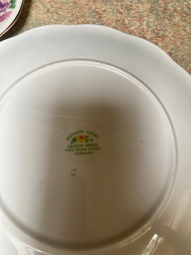 Tea Set - Queen Anne Fine Bone China -Autumn Glory