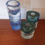 Fabulous Very Rare Vintage Finnish Glass Candleholder by Iittala Glass, from the Arkipelago Series Designed by Timo Sarpaneva, Design Year 1978 Image 10