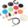 Electric Car Polisher, 1200W 150mm 180mm Electric Buffer Polishing Waxing Machine, Car Detailing Kit, 6 Variable Speeds, with 16 Pcs Accessories (FREE POSTAGE) Image 6