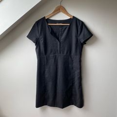 Marc O'Polo Grey 100% Wool Shift Dress - Size EU 40 (UK 12)