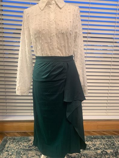 Koton green midi skirt. Size 8