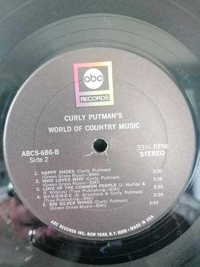 Curly Putman's World of Country Music LP
