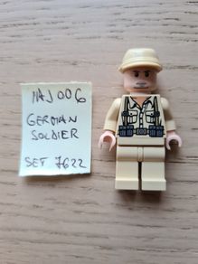 lego iaj006 german soldier, set indiana jones 7622