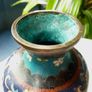 Vintage Chinese Cloisonne and Enamel Collection. Vase, Bowl and Trinket Box Image 7